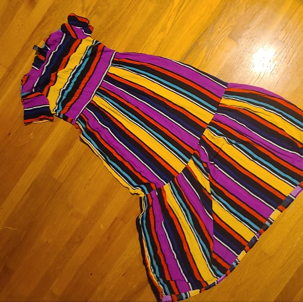 Forever 21 Purple Yellow Maxi Sundress